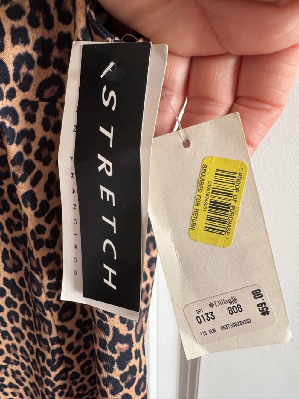 I.N. Studio Leopard Print Midi Dress in Tan and Black - Picture 4 of 6